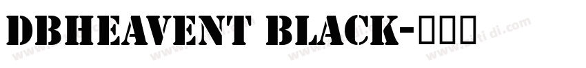 DBHeavent Black字体转换